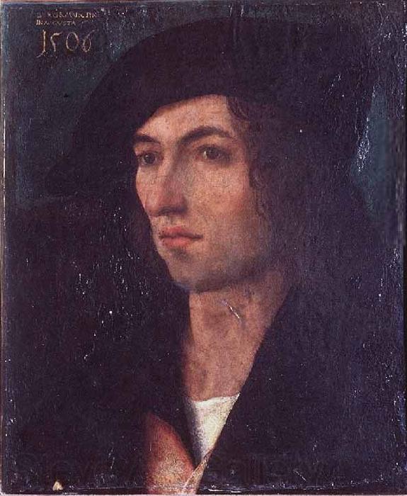Hans Burgkmair Portrait of a man Norge oil painting art